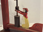 Early 20th Century Southern Folk Art Animated Butter Churning Whirligig Attributed to Chilton County, Alabama, circa 1900–1930