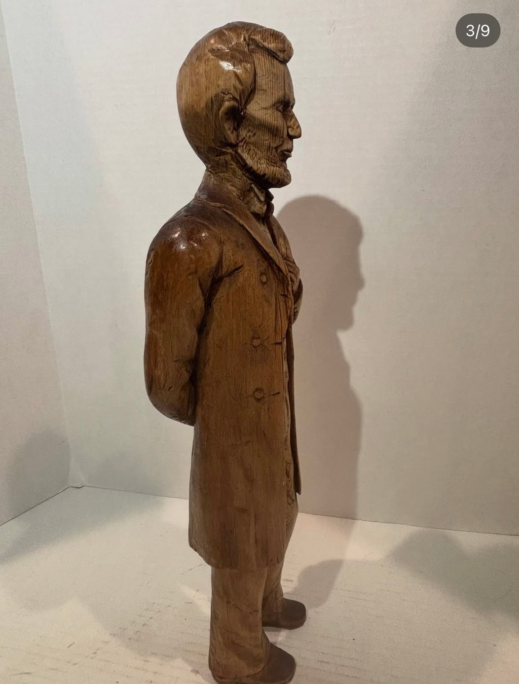 Exceptional American Folk Art Carving of Abraham Lincoln – Late 19th Century