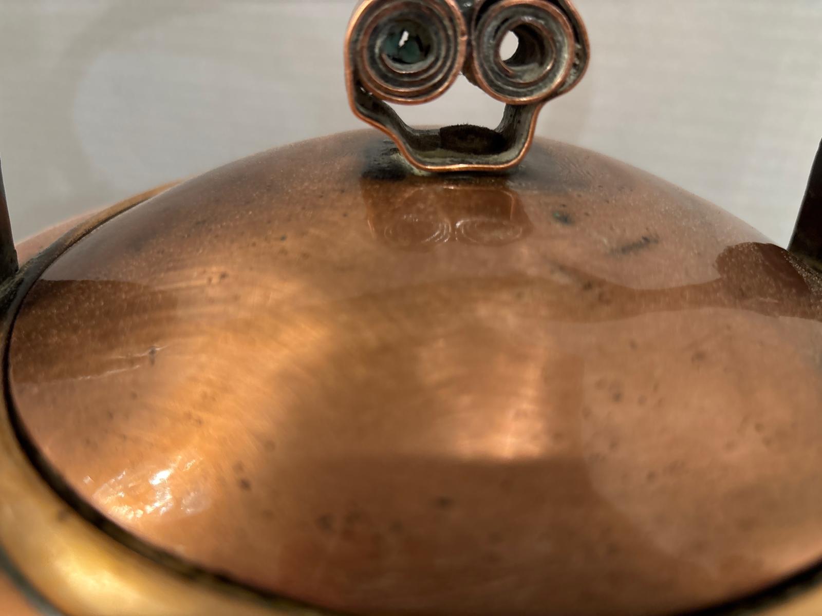 Large American Dovetailed Copper Hearth Kettle, 1830–1860