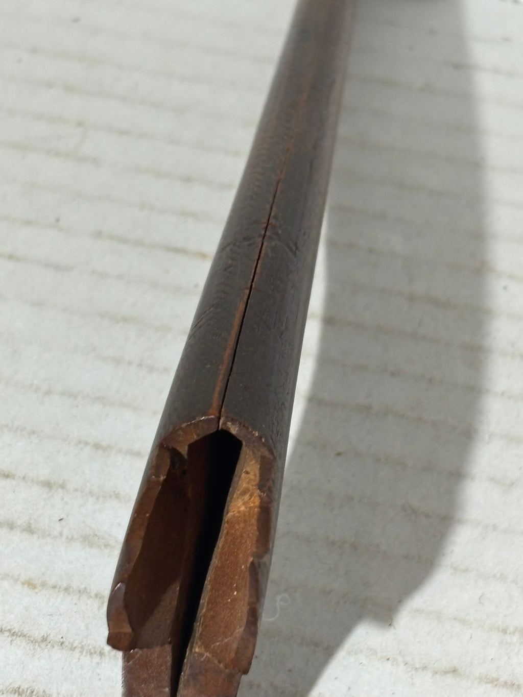 Late 19th Century Grafting Knife with Original Folk-Carved Wooden Sheath