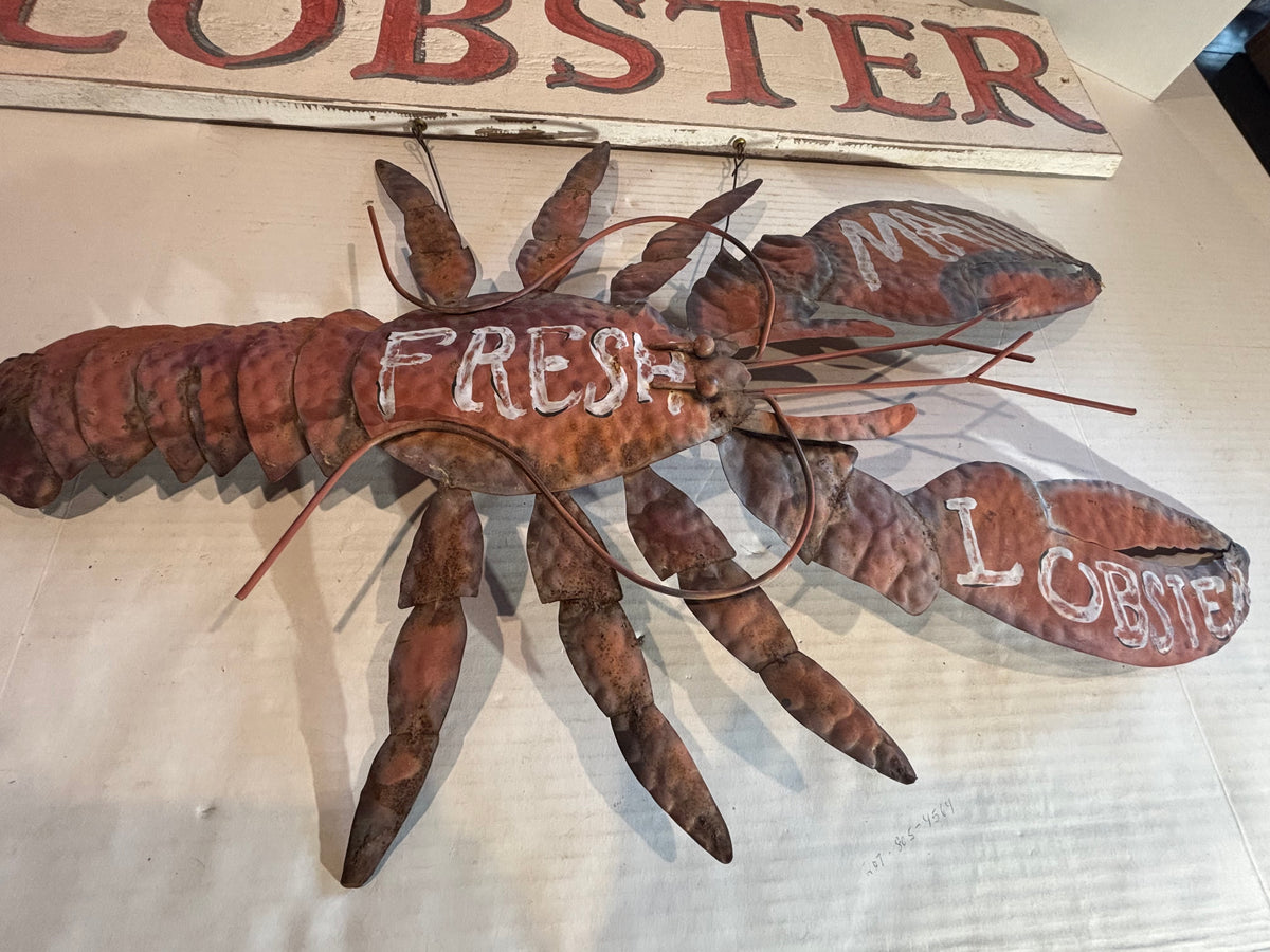 Exceptional New England Coastal Folk Art Lobster Trade Display