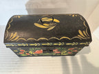 Pair of Painted Toleware Storage Boxes Late 19th to Early 20th Century
