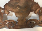 Victorian Cast-Iron Architectural Gate Crest with Birds and Fruit Basket
American, circa 1870–1895