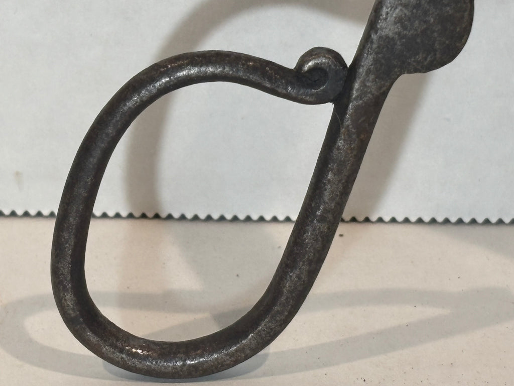 Early Pennsylvania Wrought-Iron Ember & Pipe Tongs, 18th Century