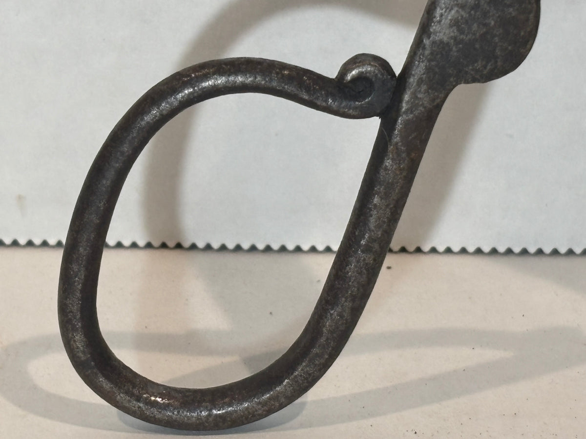 Early Pennsylvania Wrought-Iron Ember & Pipe Tongs, 18th Century