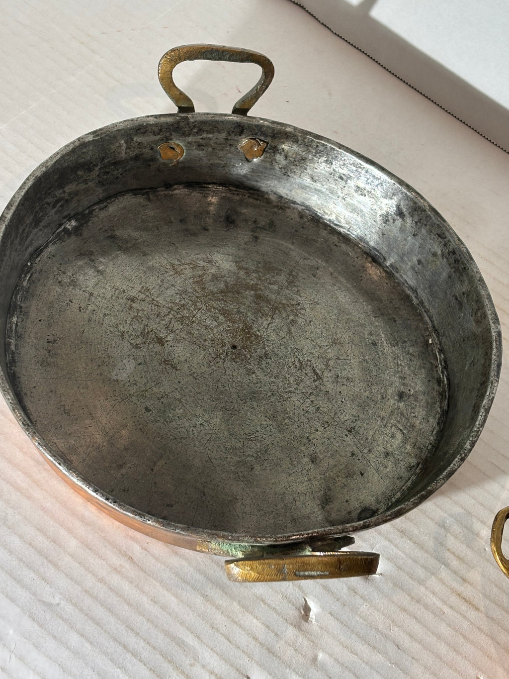 EARLY TIN-LINED COPPER CULINARY PANS French or Continental European, circa 1860–1890 Copper