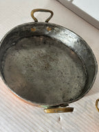 EARLY TIN-LINED COPPER CULINARY PANS French or Continental European, circa 1860–1890 Copper