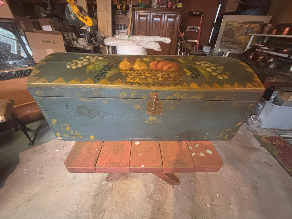 Early 19th Century Dome-Top Small Blanket Chest Circa  1840