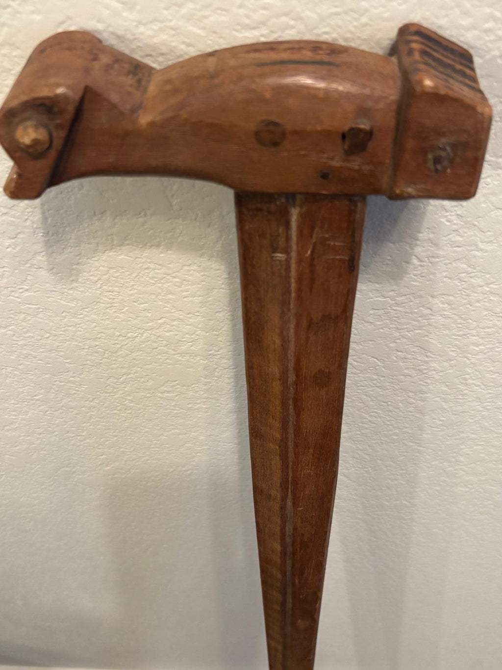 American Folk-Carved Bird-Form Walking Stick, mid–late 19th century