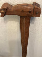American Folk-Carved Bird-Form Walking Stick, mid–late 19th century