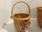 Collection of Four Handwoven Nantucket-Style Baskets Cape Cod, Massachusetts, late 20th century