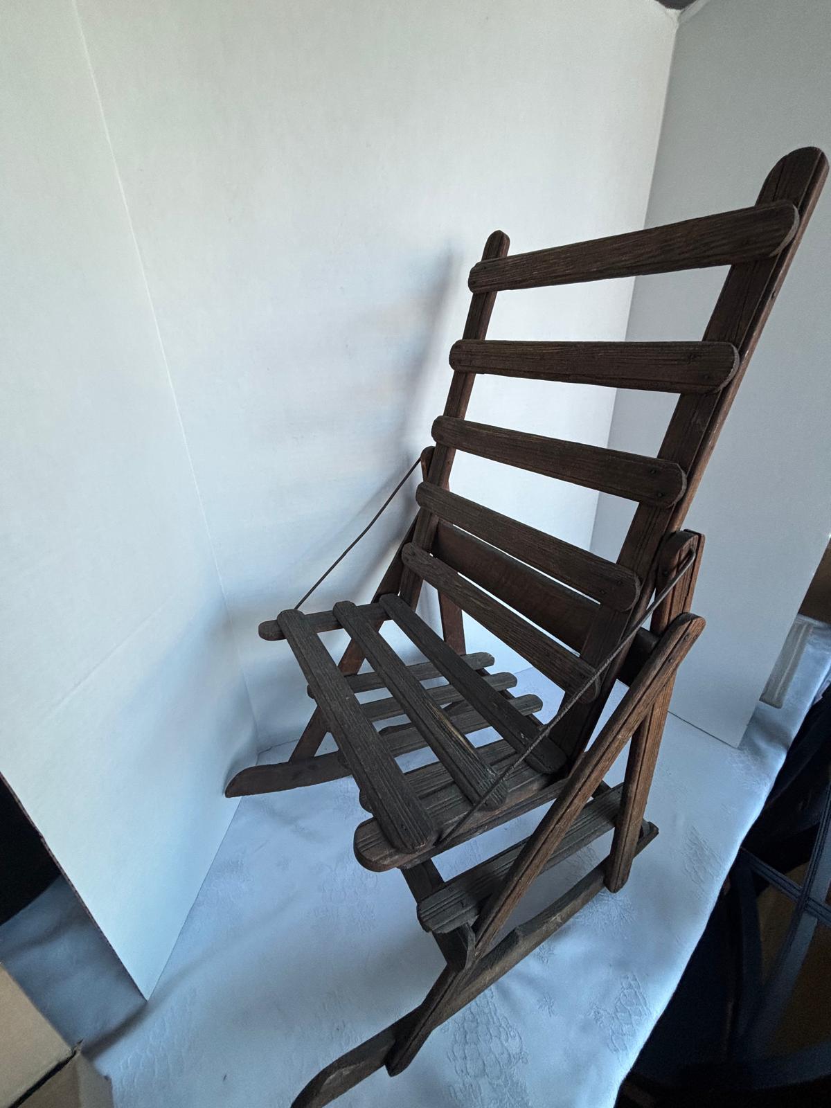 Miniature Slat-Back Rocking Chair