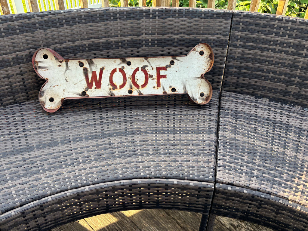 American Illuminated “WOOF” Dog Bone Trade Sign