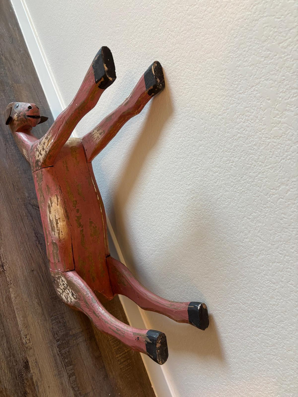 Painted Wooden Horse Figure | Early 20th century