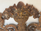 Victorian Cast-Iron Architectural Gate Crest with Birds and Fruit Basket
American, circa 1870–1895