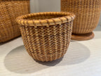 Collection of Four Handwoven Nantucket-Style Baskets Cape Cod, Massachusetts, late 20th century