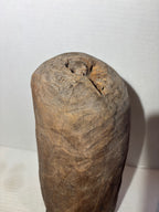 Exceptional Primitive Anthropomorphic Log-Form Folk Carving