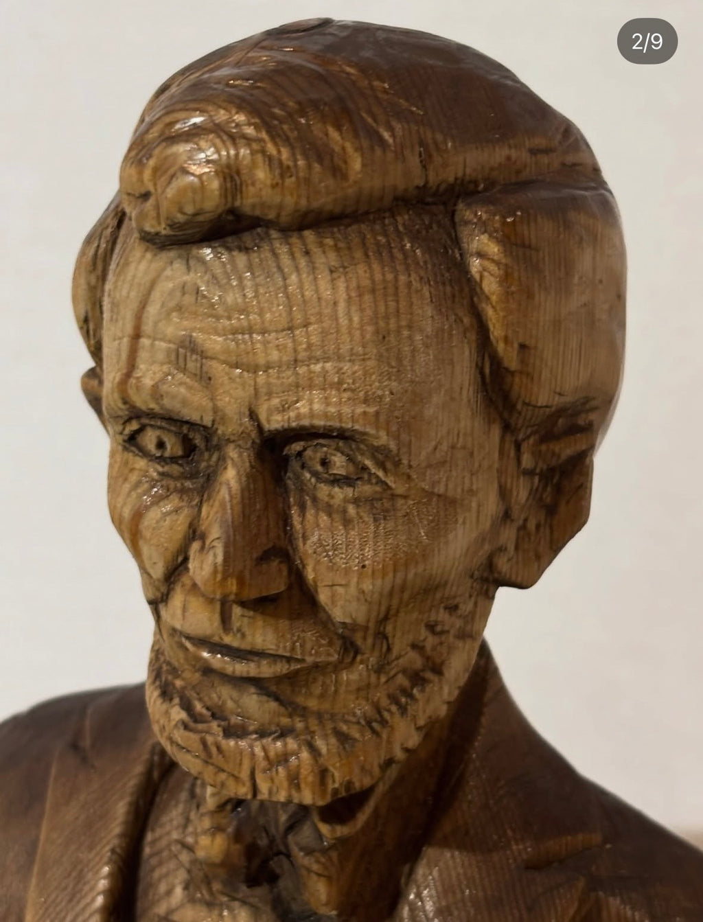 Exceptional American Folk Art Carving of Abraham Lincoln – Late 19th Century