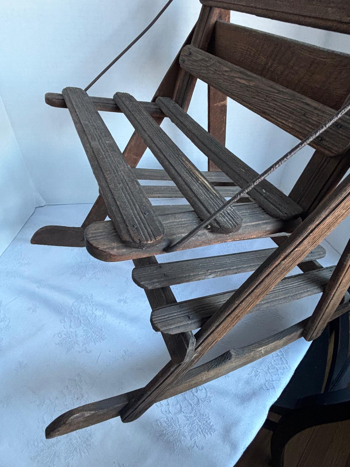 Miniature Slat-Back Rocking Chair