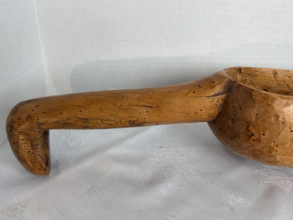 Antique Hand-Carved Wooden Grain Scoop / Trencher Ladle