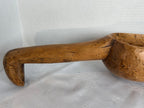 Antique Hand-Carved Wooden Grain Scoop / Trencher Ladle