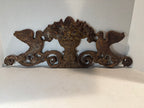 Victorian Cast-Iron Architectural Gate Crest with Birds and Fruit Basket
American, circa 1870–1895