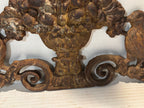 Victorian Cast-Iron Architectural Gate Crest with Birds and Fruit Basket
American, circa 1870–1895