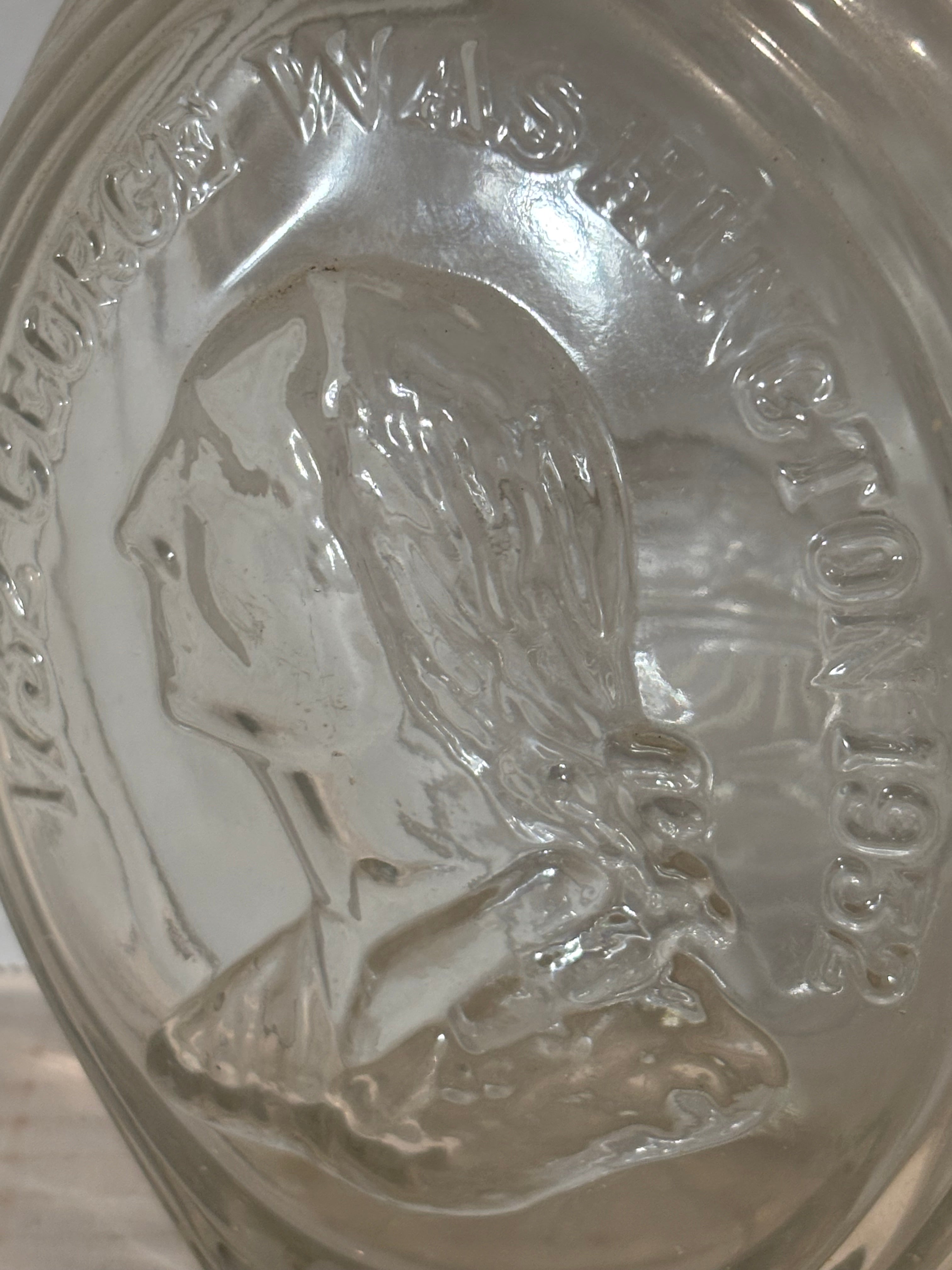American commemorative glass bottle produced in 1932