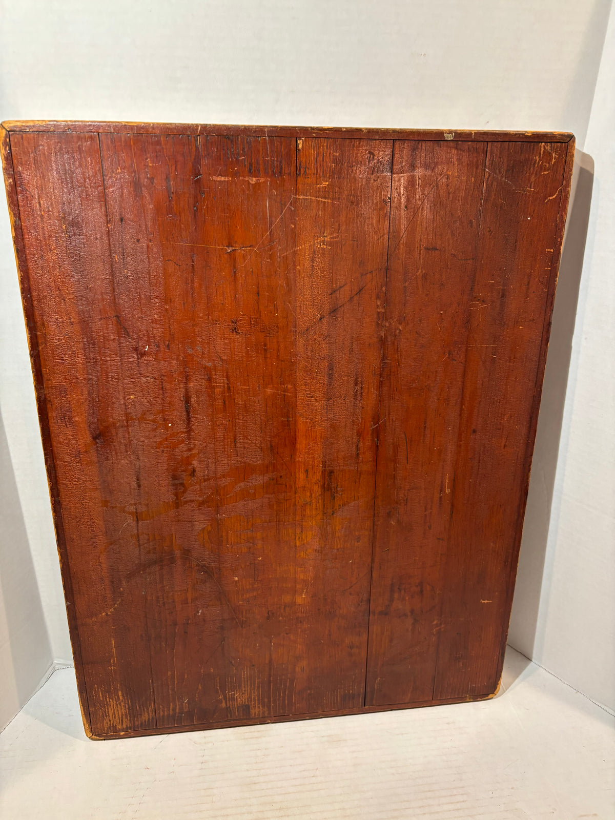 Exceptional 19th-Century Canadian Folk Art Parquetry Checkerboard with Original Playing Pieces