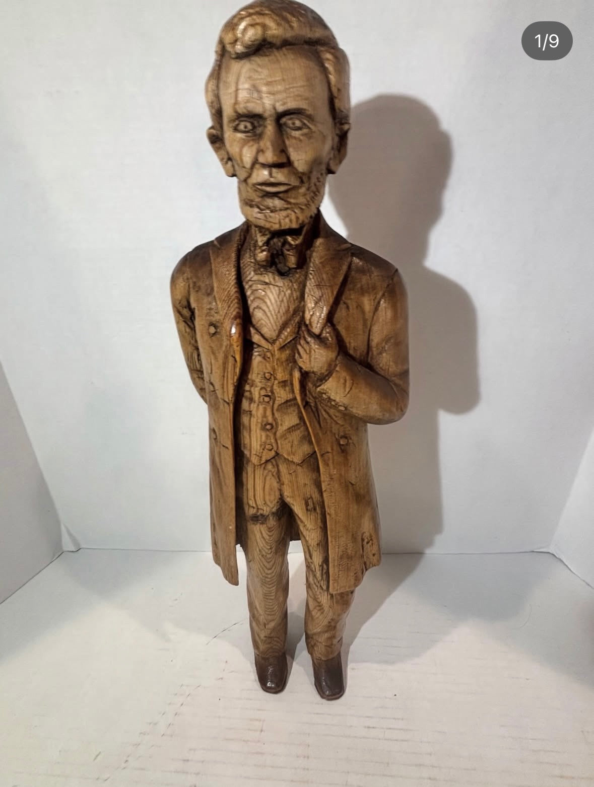 Exceptional American Folk Art Carving of Abraham Lincoln – Late 19th Century