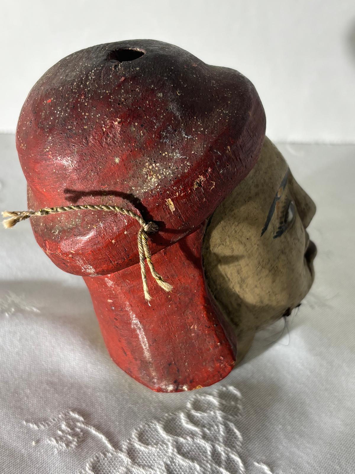 Asian Puppet Head with Articulated Mouth, late 19th century (circa 1880–1900).