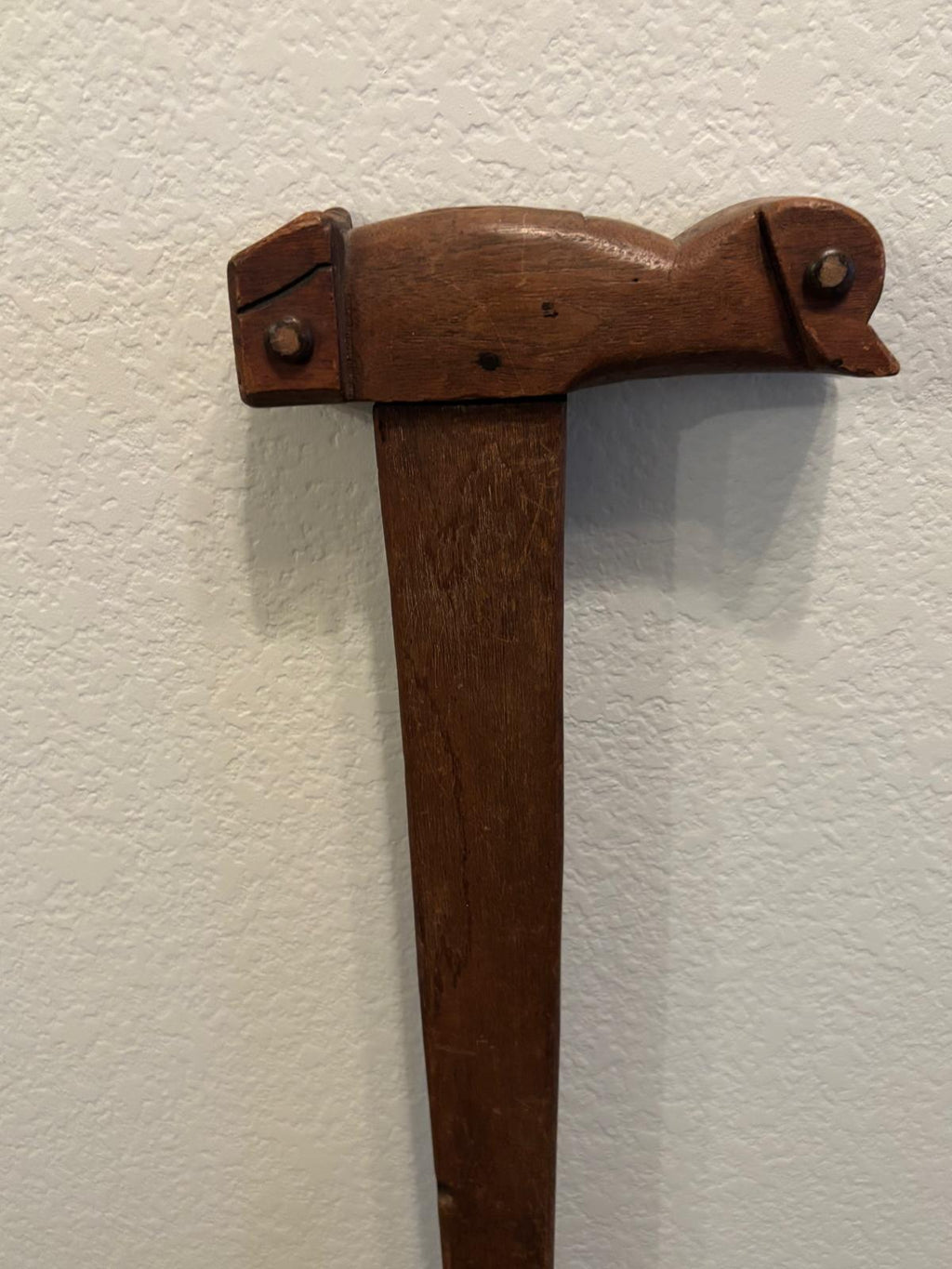 American Folk-Carved Bird-Form Walking Stick, mid–late 19th century