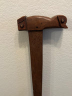 American Folk-Carved Bird-Form Walking Stick, mid–late 19th century