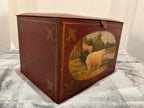 American toleware painted tin box, New England, circa 1835–1850