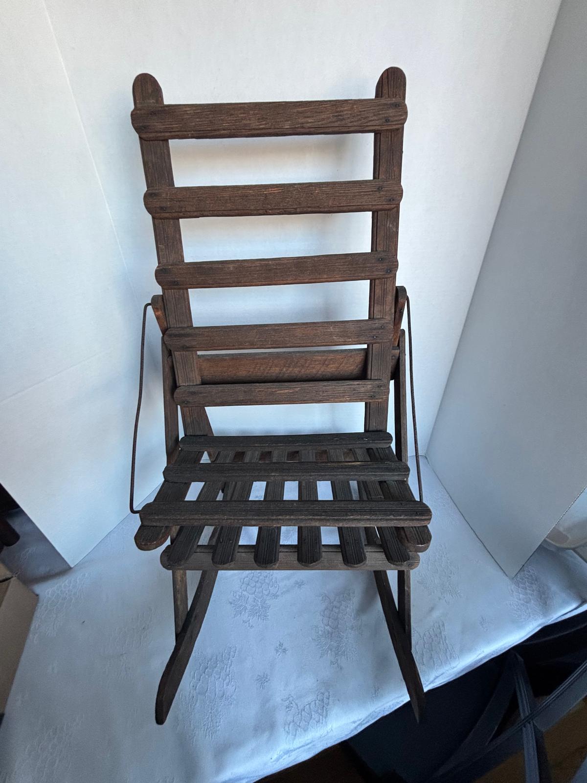 Miniature Slat-Back Rocking Chair