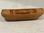 Northwest Coast Indigenous Miniature Carved Canoe with Recumbent Human Figure Southern Northwest Coast, probably Nuu-chah-nulth/Makah cultural sphere
