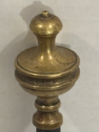 FINE EARLY WROUGHT-IRON & BRASS HEARTH POKER