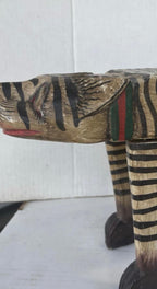 Mexican Folk Art Carved “Tigre” Figure, Guerrero Region, ca. 1940–1960