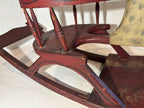 AMERICAN FOLK ART NURSERY ROCKING HORSE
