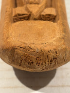 Northwest Coast Indigenous Miniature Carved Canoe with Recumbent Human Figure Southern Northwest Coast, probably Nuu-chah-nulth/Makah cultural sphere