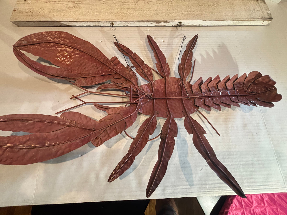 Exceptional New England Coastal Folk Art Lobster Trade Display