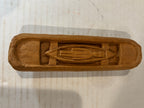 Northwest Coast Indigenous Miniature Carved Canoe with Recumbent Human Figure Southern Northwest Coast, probably Nuu-chah-nulth/Makah cultural sphere
