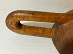 Hand-Carved Folk Art Scoop with Open U-Form Handle American, 19th Century