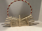 Painted Adirondack Twig Wall Basket American, Adirondack Region, circa 1930