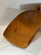 Hand-Carved Folk Art Scoop with Open U-Form Handle American, 19th Century