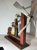 Early 20th Century Southern Folk Art Animated Butter Churning Whirligig Attributed to Chilton County, Alabama, circa 1900–1930