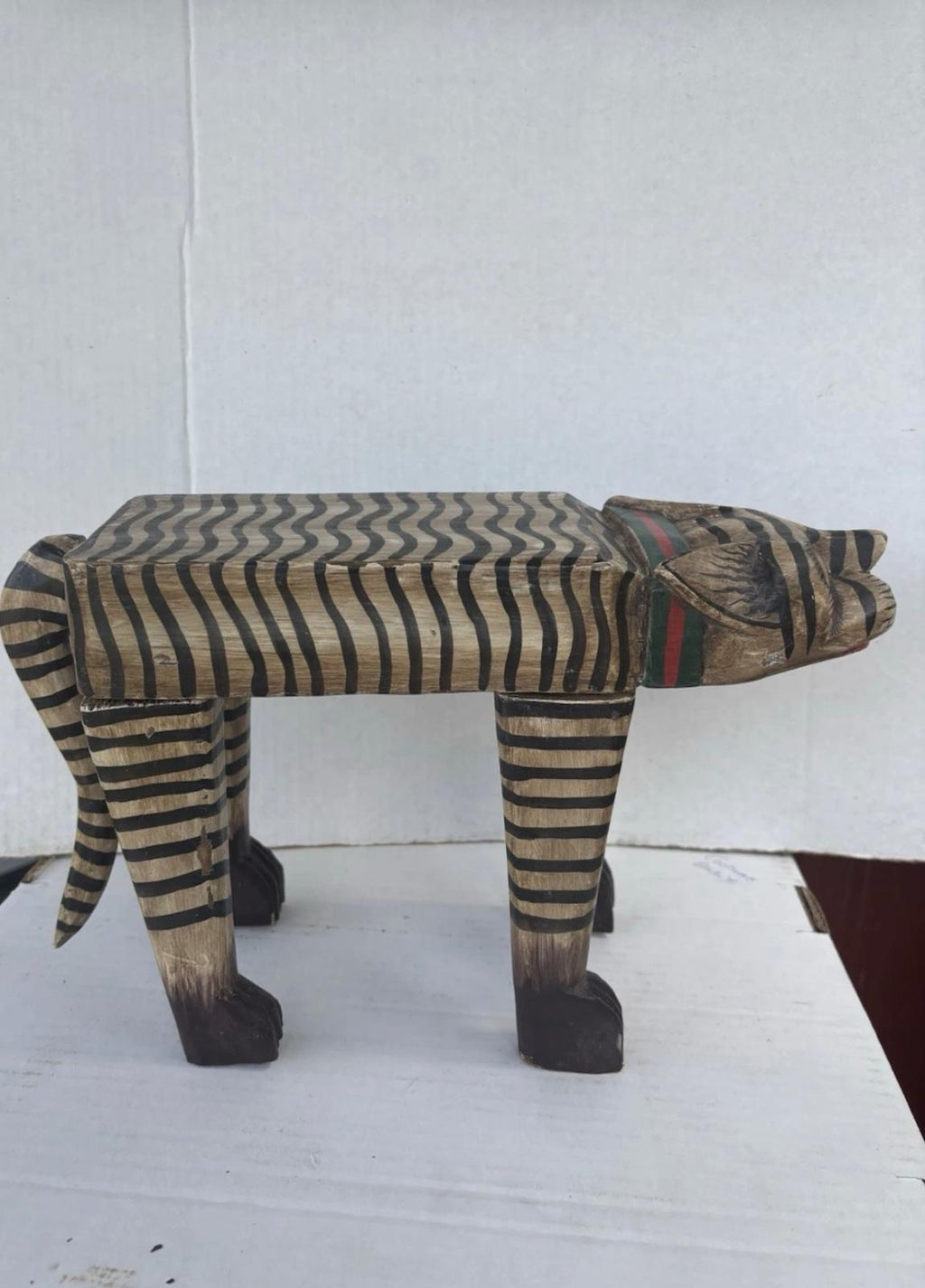 Mexican Folk Art Carved “Tigre” Figure, Guerrero Region, ca. 1940–1960