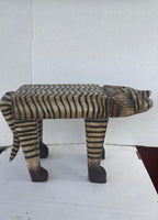 Mexican Folk Art Carved “Tigre” Figure, Guerrero Region, ca. 1940–1960