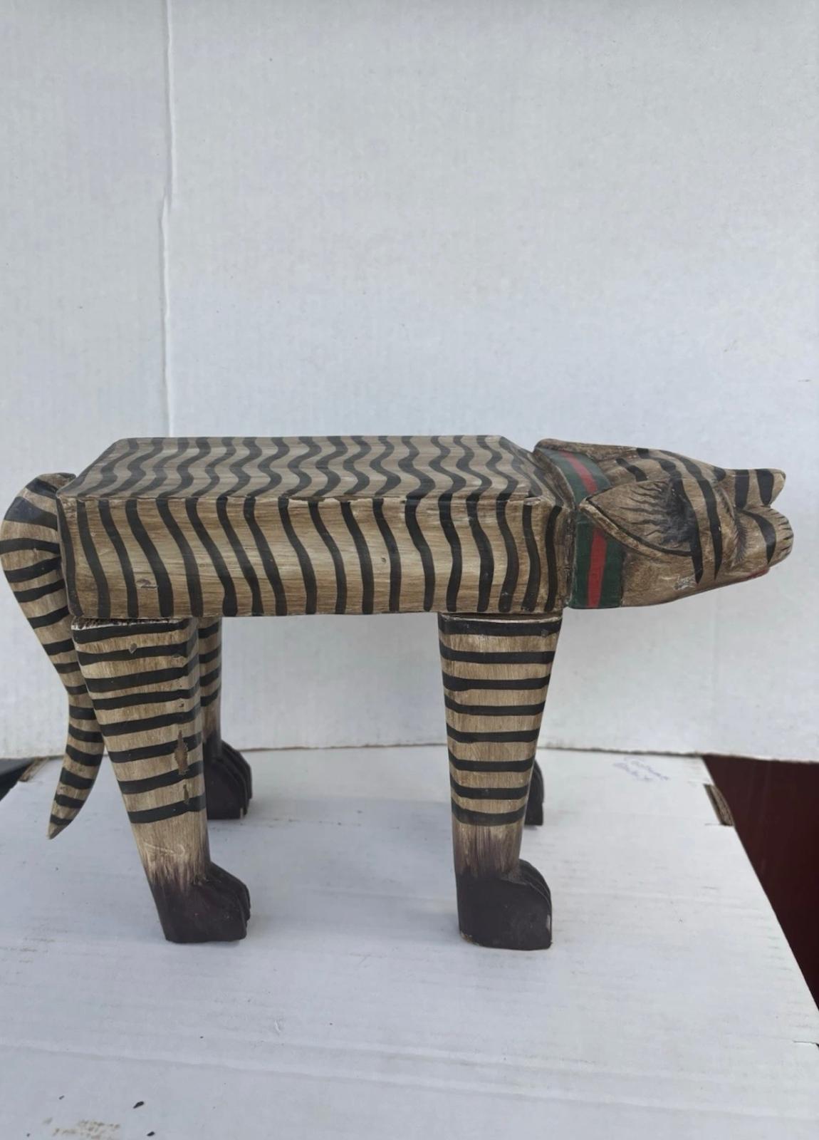 Mexican Folk Art Carved “Tigre” Figure, Guerrero Region, ca. 1940–1960
