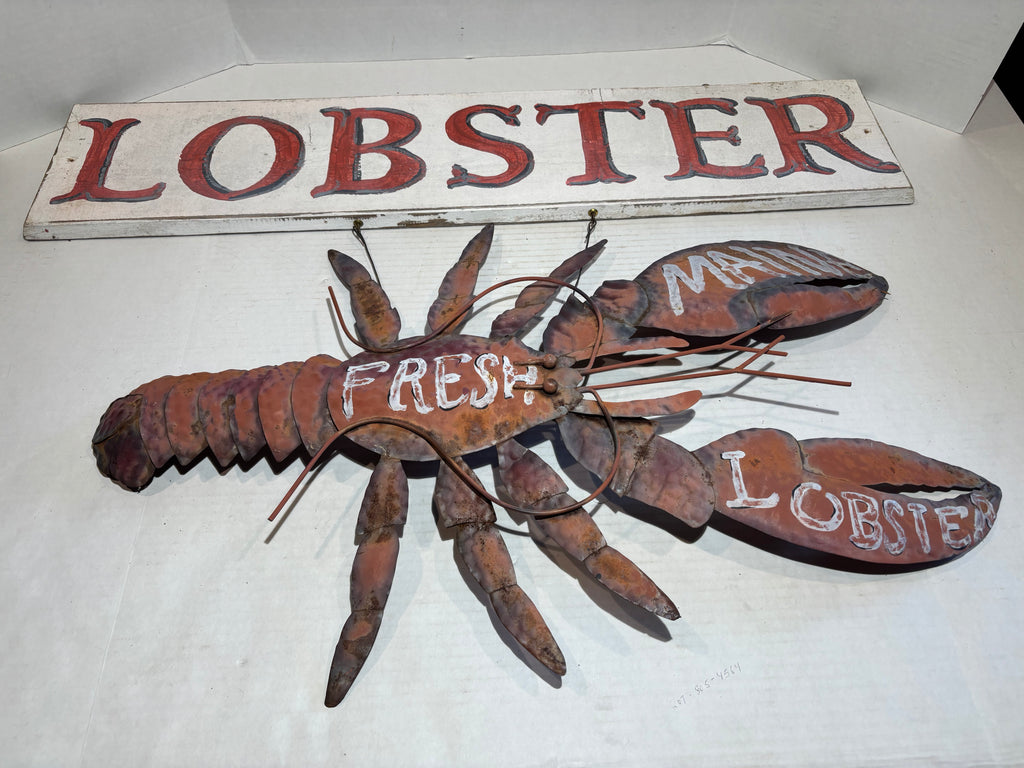 Exceptional New England Coastal Folk Art Lobster Trade Display